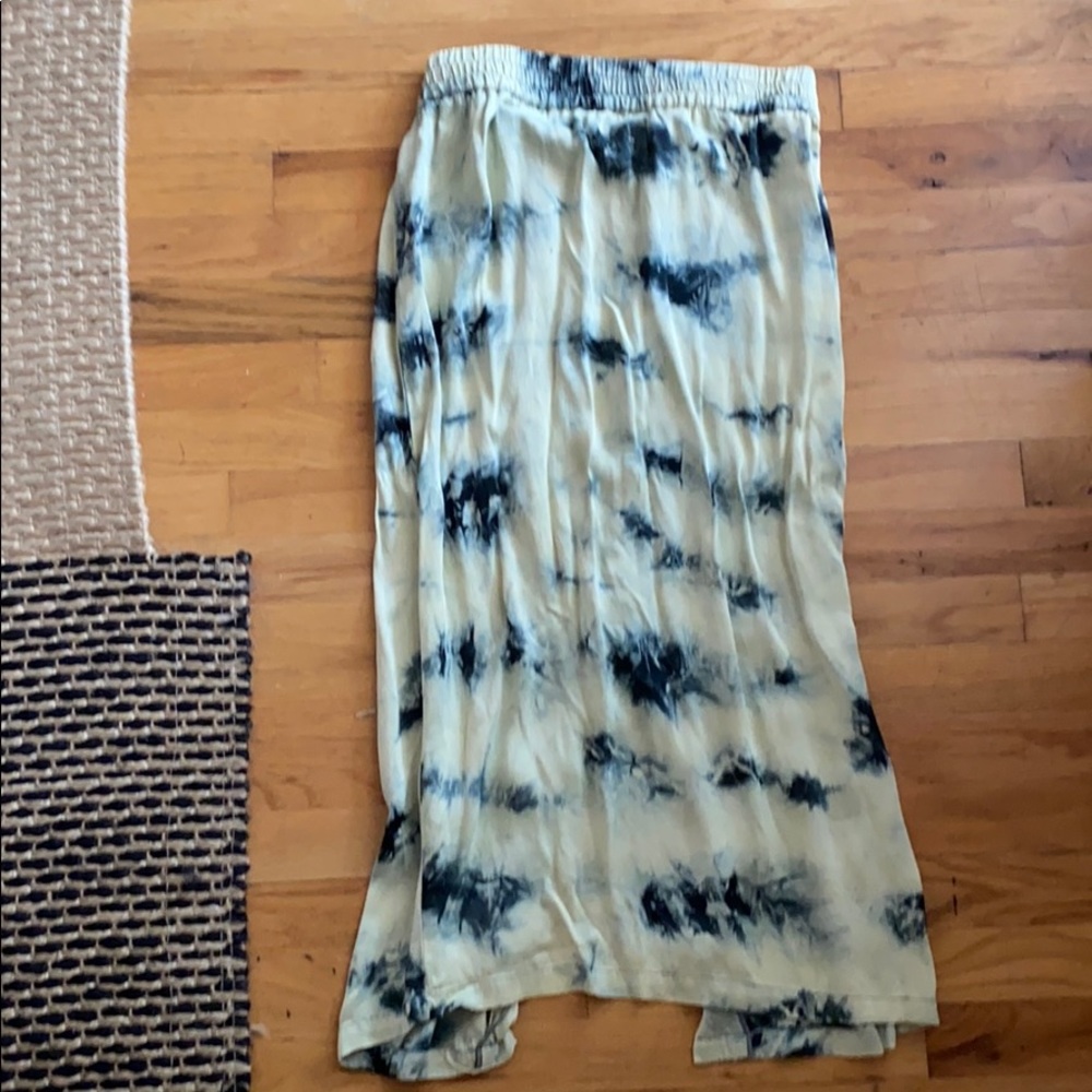 ZARA THE BAKIT tie-dye skirt  - silk w/ slit